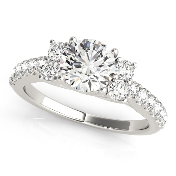 Diamond Engagement Ring with side stones