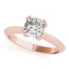 Diamond Solitaire Ring Rose Gold