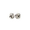 Love Knot Post Earrings in 14k White Gold