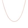 14k Pink Gold Round Cable Link Chain 1.1mm