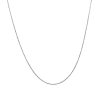 14k White Gold Diamond Cut Cable Link Chain 0.7mm
