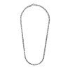 Sterling Silver Gunmetal Finish Byzantine Chain Necklace