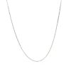 14k White Diamond Cut Cable Link Chain 0.8mm