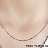 14k White Gold Diamond-Cut Alternating Bead Chain 1.2mm