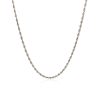 10k White Gold Solid Diamond Cut Rope Chain 1.5mm