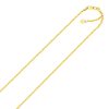 14k Yellow Gold Adjustable Sparkle Chain 1.5mm