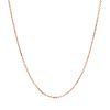 14k Rose Gold Diamond Cut Cable Link Chain 1.1mm