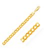 14k Yellow Gold Solid Curb Bracelet 10.0mm