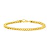 3.9mm 14k Yellow Gold Square Franco Bracelet