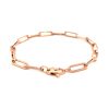 14K Rose Gold Extra Wide Paperclip Chain Bracelet