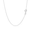 14k White Gold Oval Cable Link Chain 0.7mm