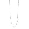 14k White Gold Adjustable Cable Chain 1.1mm