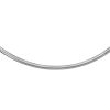 Sterling Silver Classic Omega Chain Necklace (6.0mm)