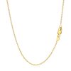 14k Yellow Gold Round Cable Link Chain 1.3mm