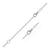Extendable Cable Chain in 14k White Gold (1.2mm)