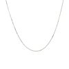 14k White Gold Classic Box Chain 0.45mm