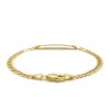 14k Yellow Gold Curb Link Style Children's ID Bracelet