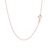 14k Pink Gold Oval Cable Link Chain 0.7mm